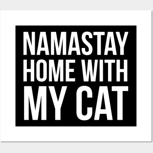 Namastay With My Cat Posters and Art